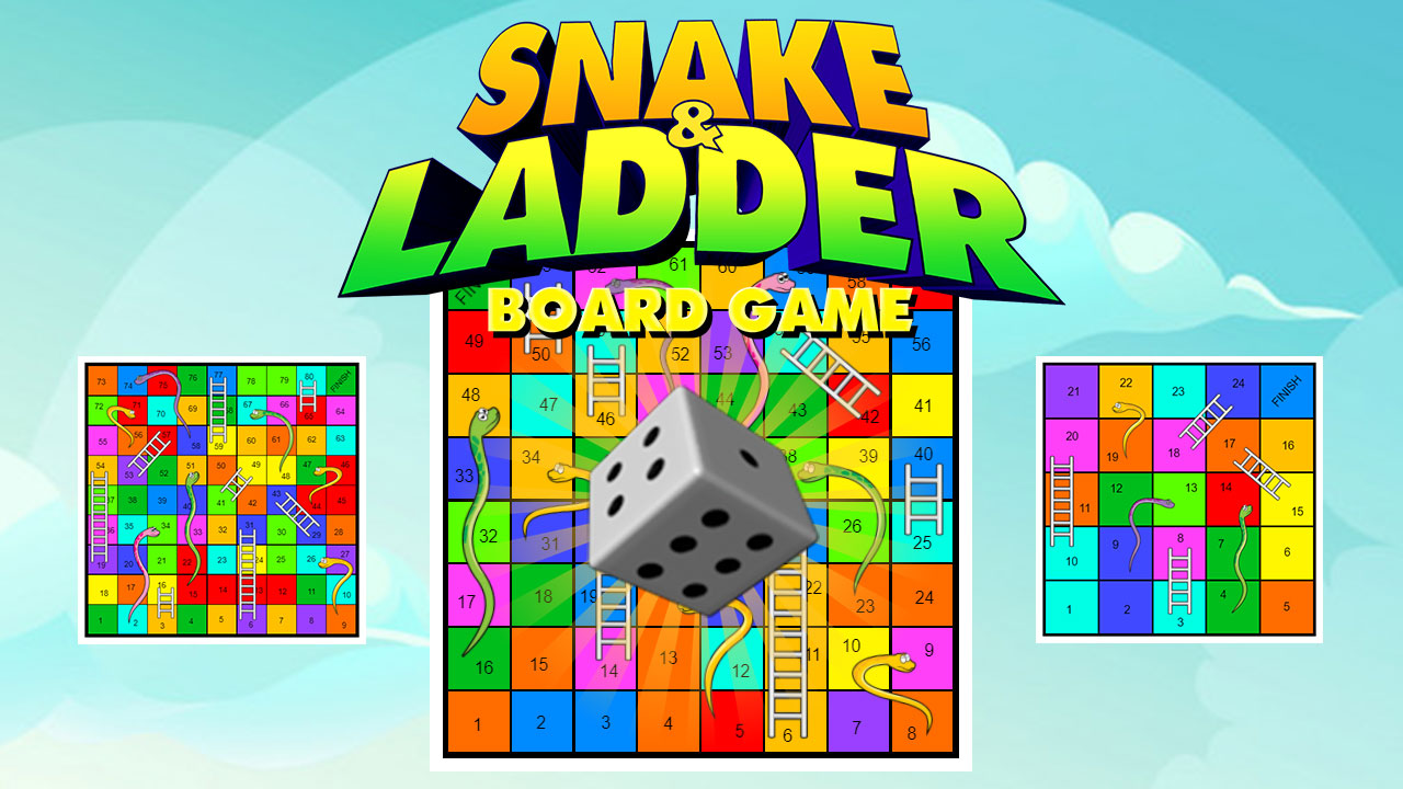 Image Snake and Ladder Board Game